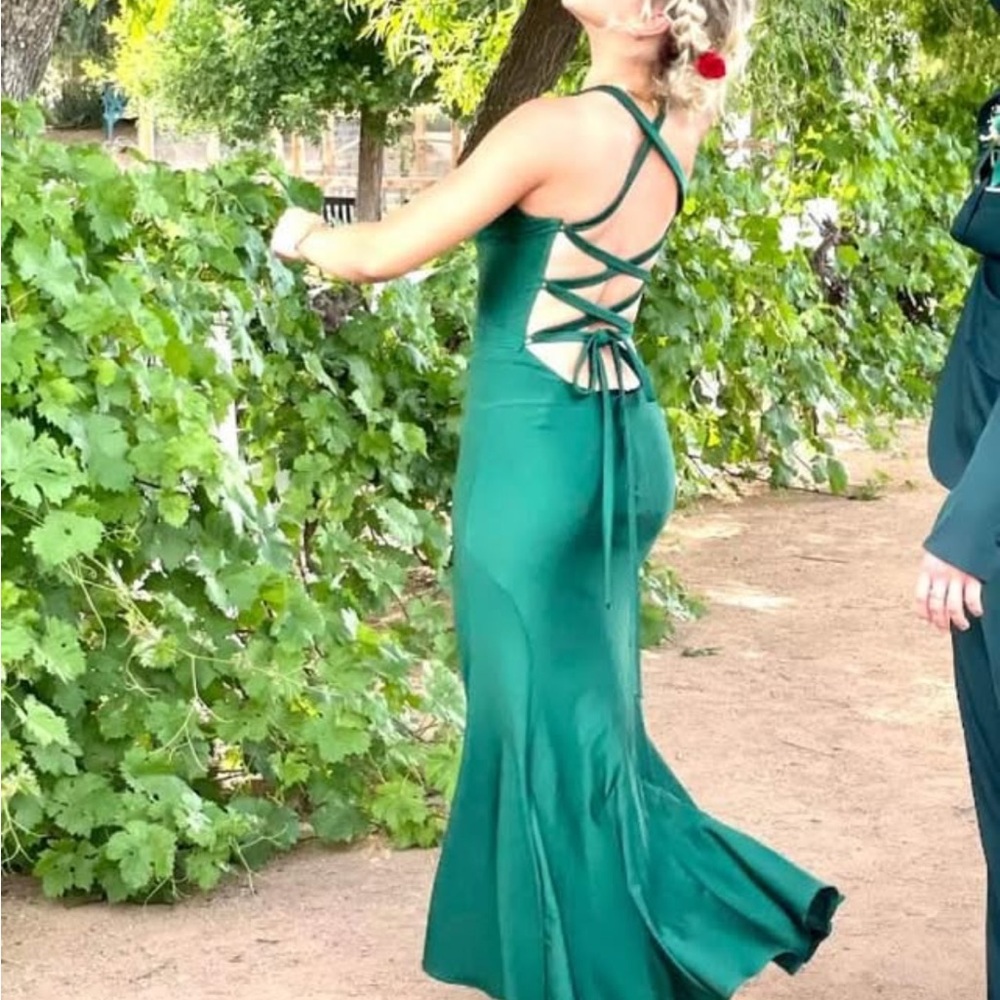 La Femme Green Dress